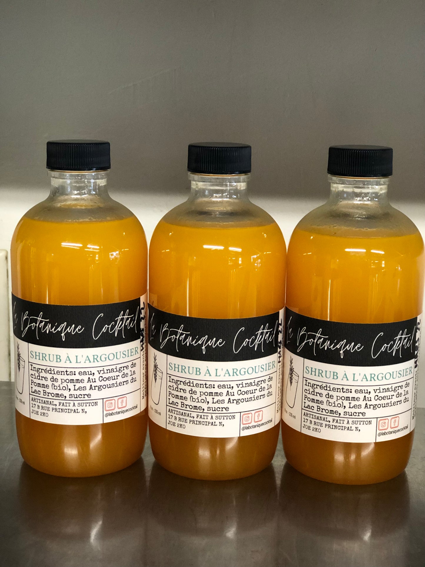 Sirop cocktail à l'argousier
